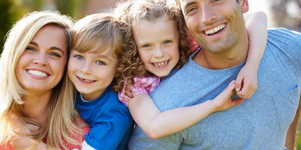 Foster Family Smiling